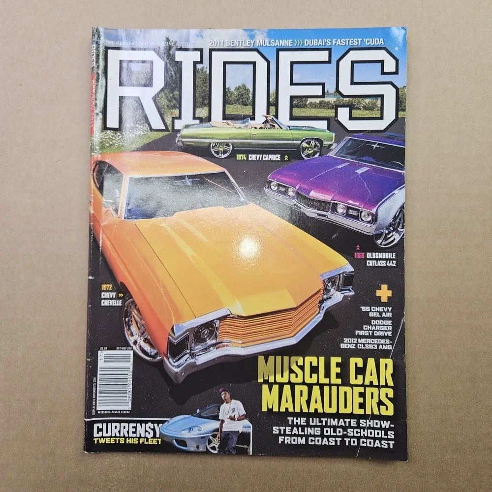 Lot of 9 RIDES Magazines (2008-2012) Donk Box & Bubble Flo Rida Trick Daddy
